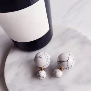 BaubleBar Double-Sided Marble Earring